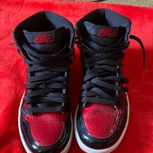 Nike High-Top Black and Red Sneakers